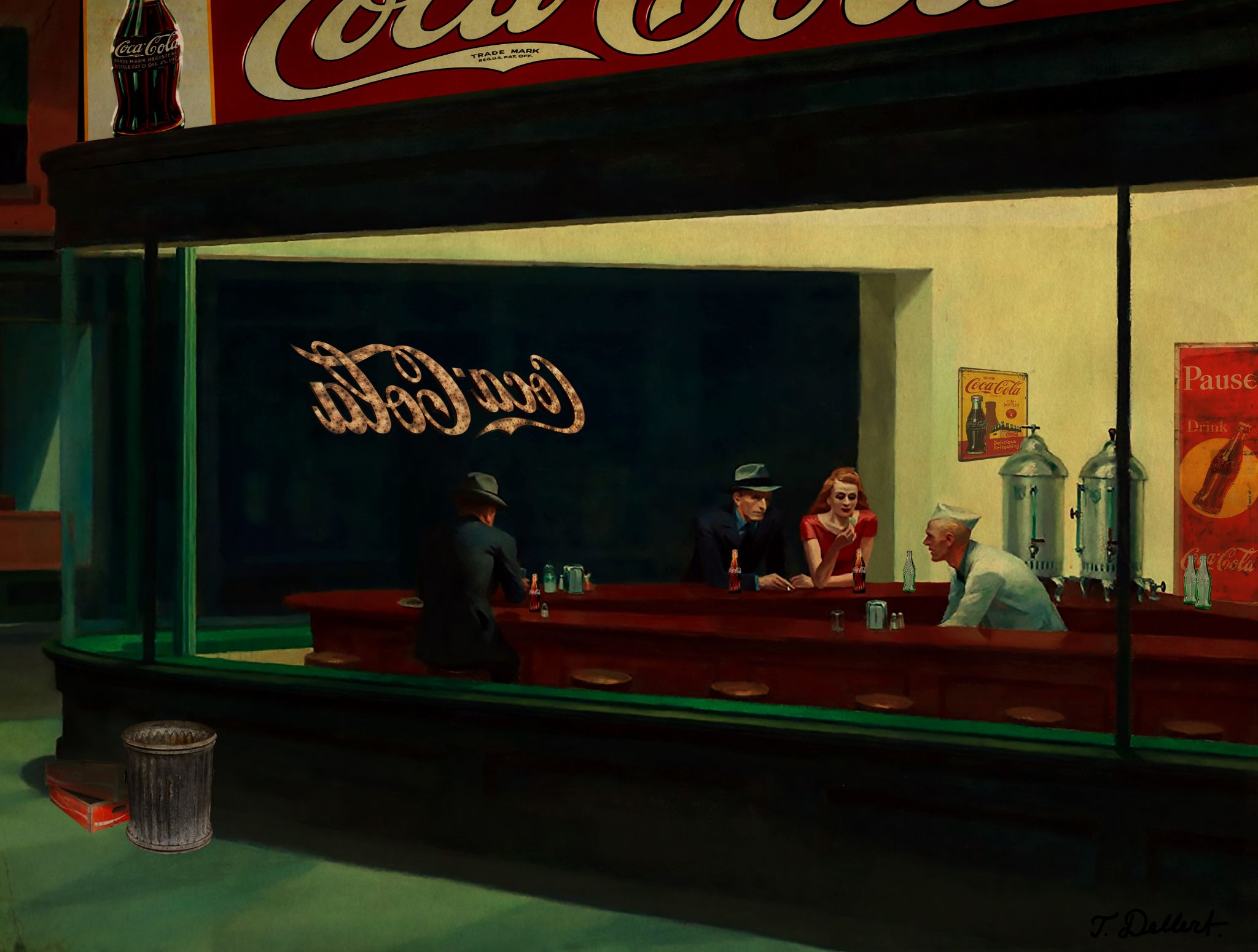 Nighthawks  with Coca Cola 